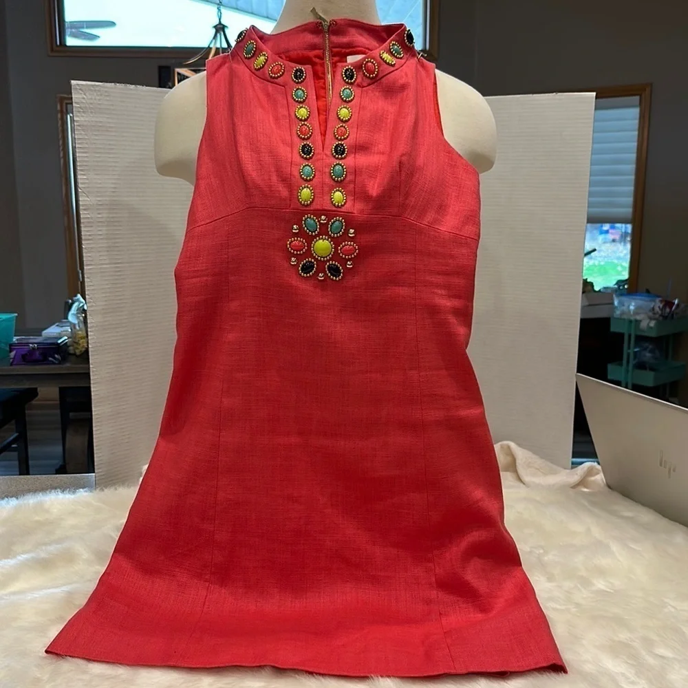 🥳Host pick!!🤩 NWOT Kate, Spade, New York Edith dress, Capri geranium size 8 - Picture 1 of 11